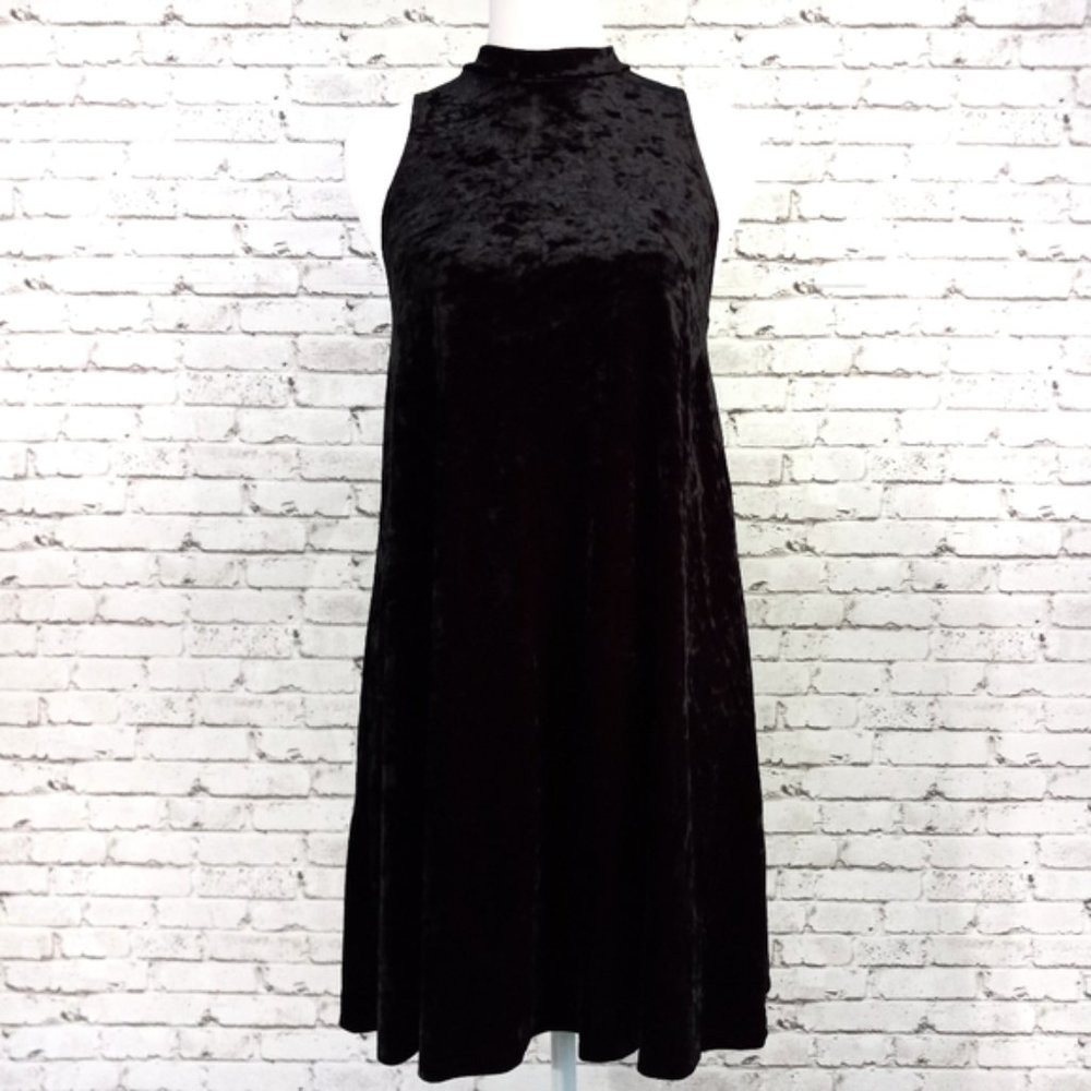 Arizona Black Velvet Dress New